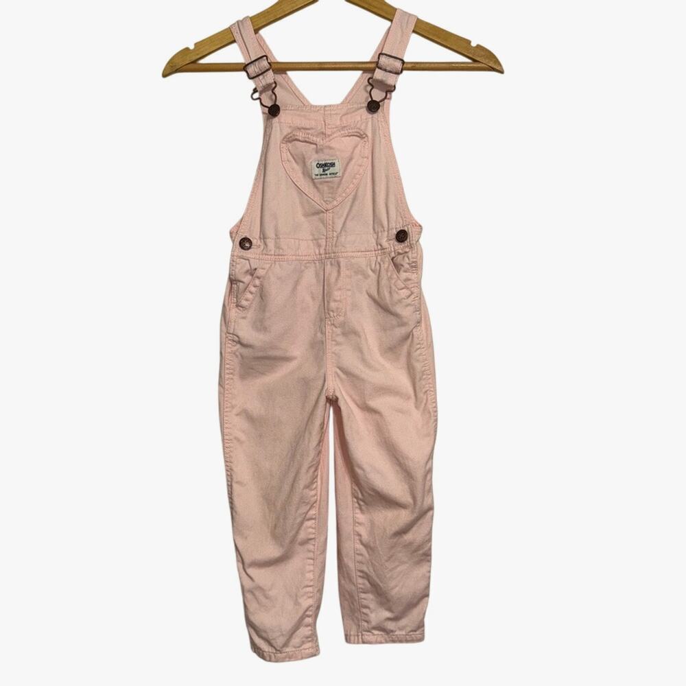OshKosh B'gosh Girls Pink Overalls Size 4T